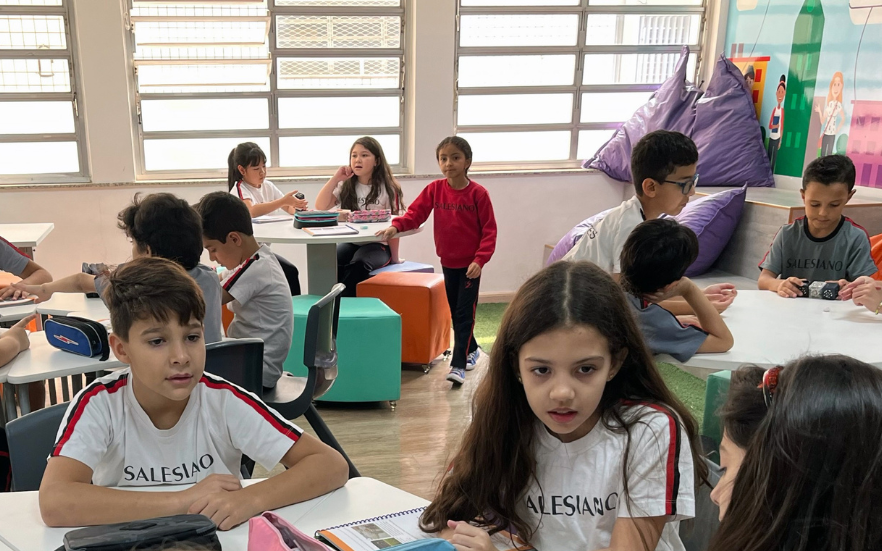 3º ano elabora robô no Espaço Learning