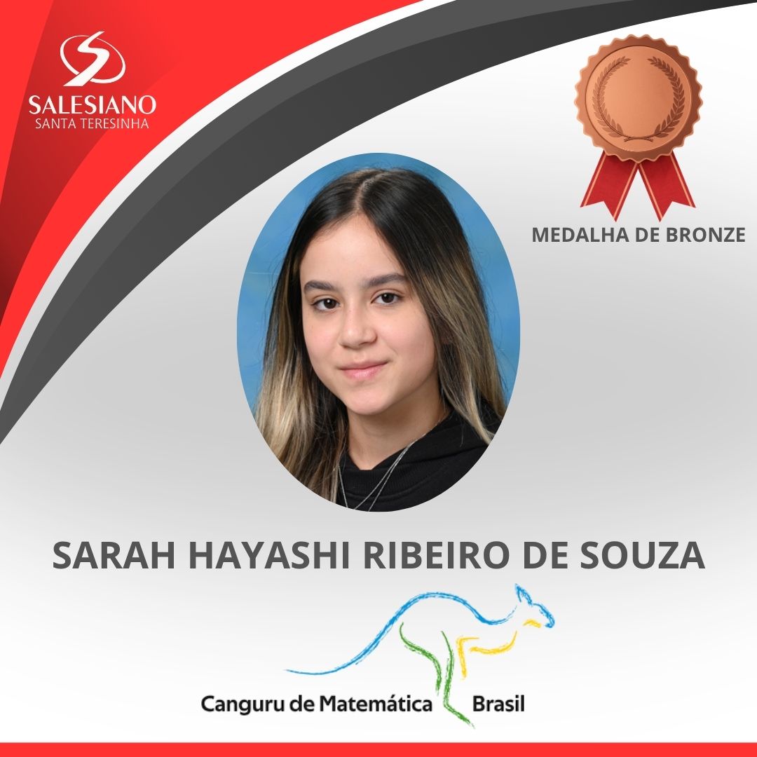 Medalhistas_Canguru 2EM°ANO SARAH HAYASHI RIBEIRO DE SOUZA