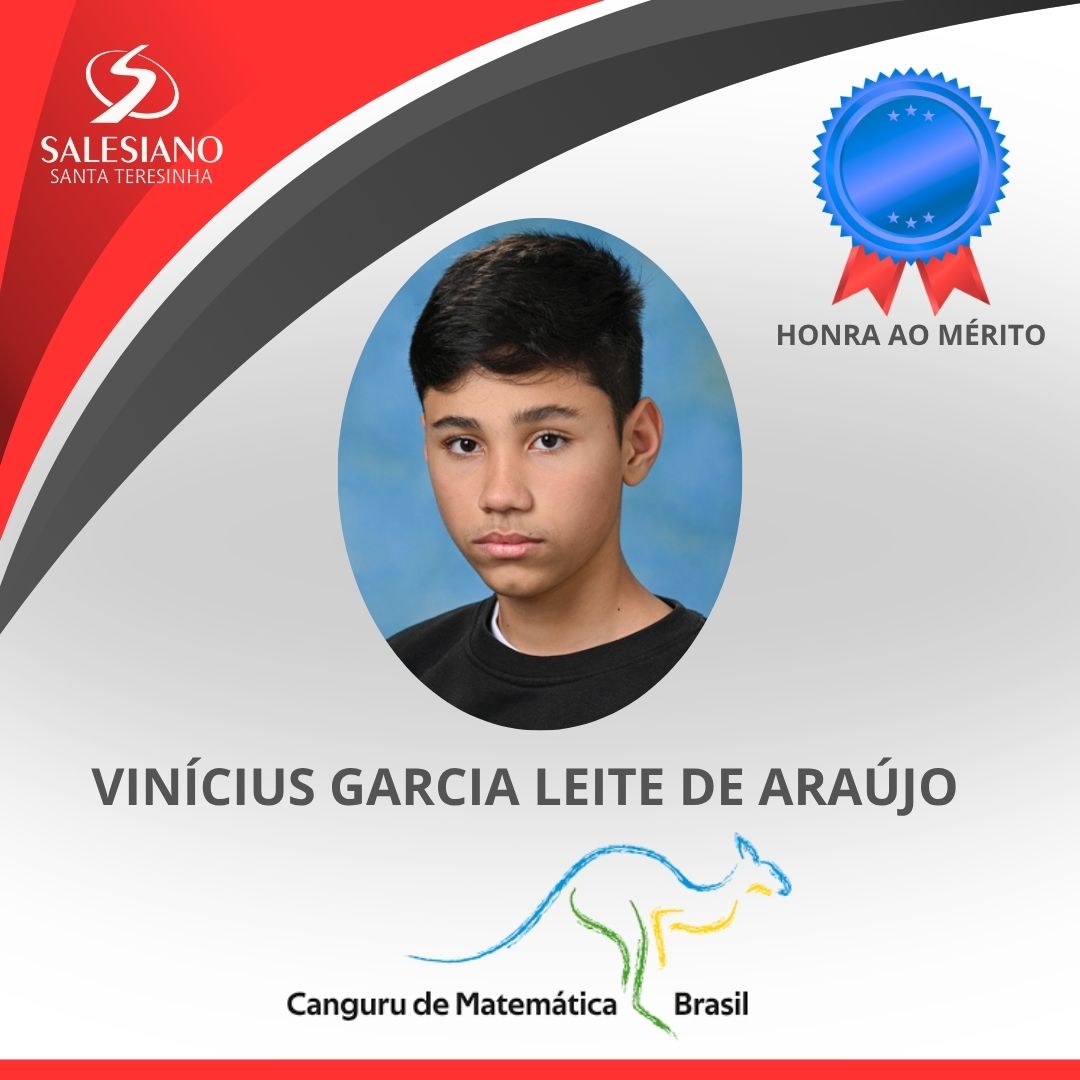 Medalhistas_Canguru 2EM°ANO VINÍCIUS GARCIA LEITE DE ARAÚJO