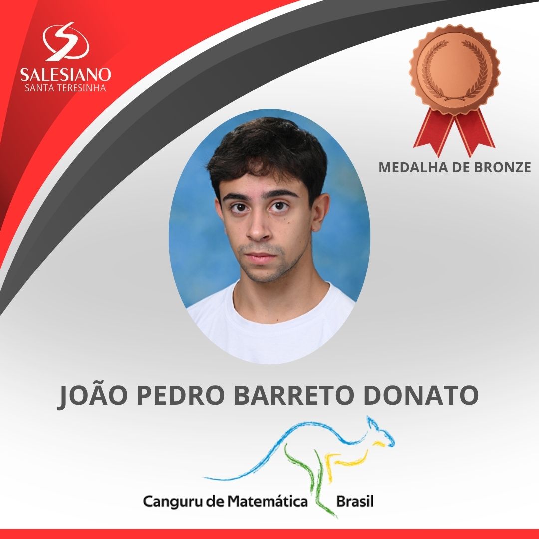 Medalhistas_Canguru 3EM°ANO JOÃO PEDRO BARRETO DONATO