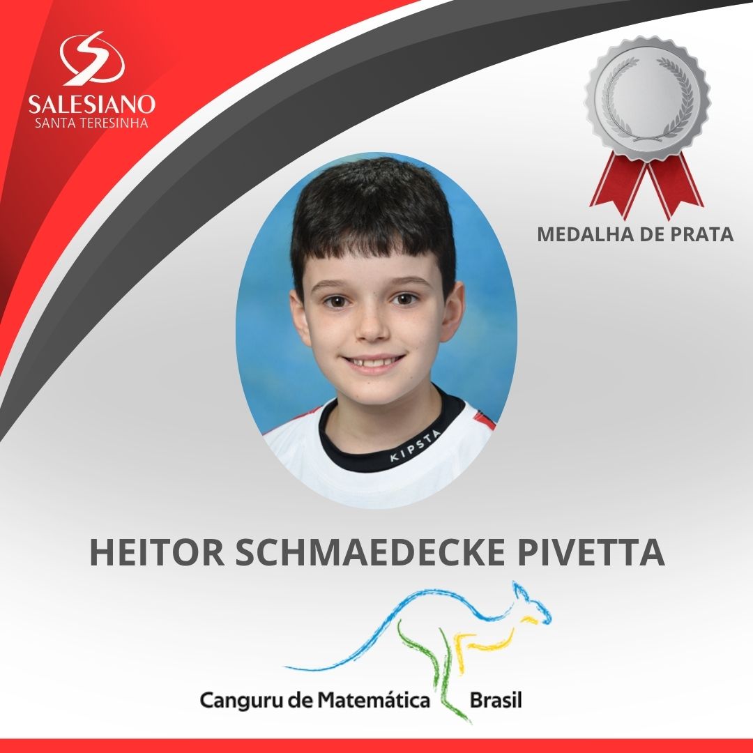 Medalhistas_Canguru 4°ANO HEITOR SCHMAEDECKE PIVETTA