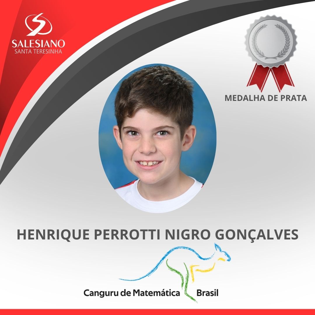 Medalhistas_Canguru 4°ANO HENRIQUE PERROTTI NIGRO GONÇALVES