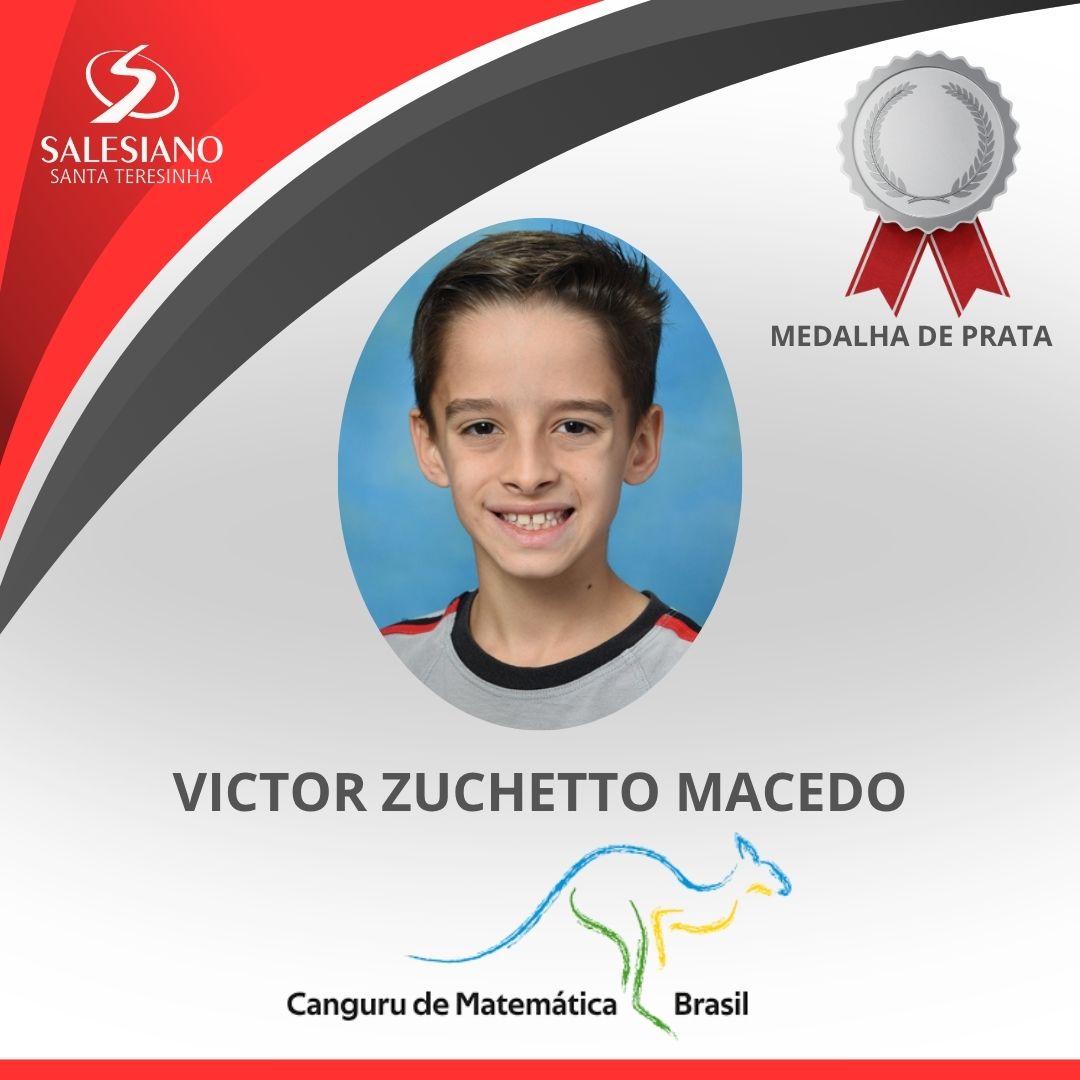 Medalhistas_Canguru 4°ANO VICTOR ZUCHETTO MACEDO