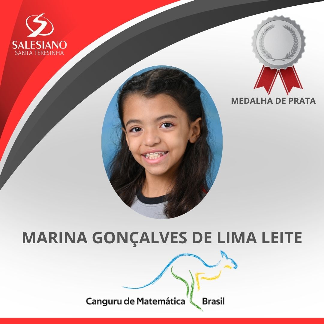 Medalhistas_Canguru 5°ANO MARINA GONÇALVES DE LIMA LEITE