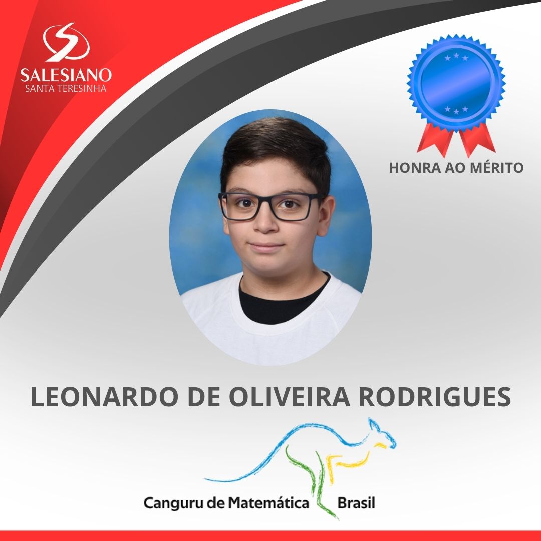 Medalhistas_Canguru 7°ANO LEONARDO DE OLIVEIRA RODRIGUES