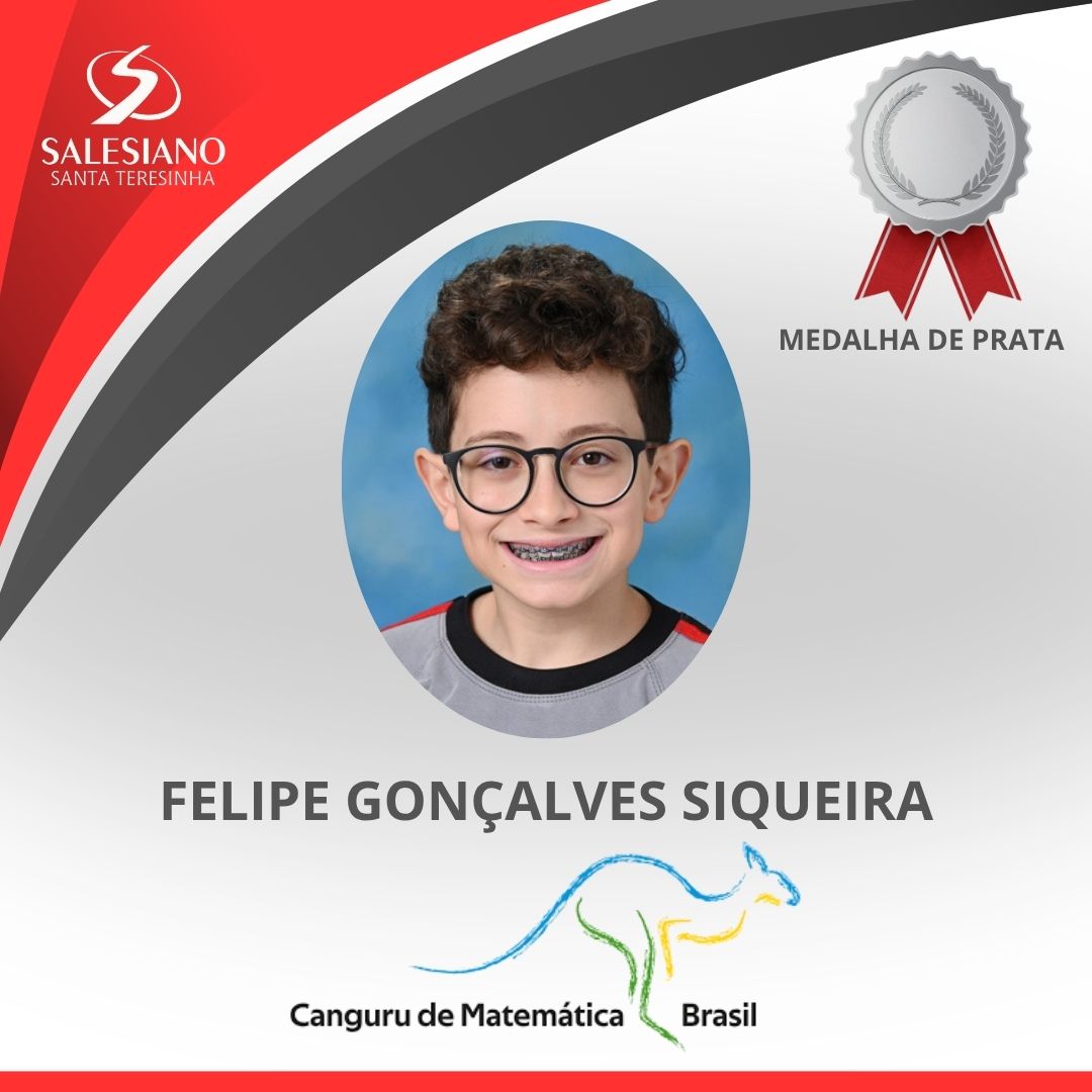 Medalhistas_Canguru 8°ANO FELIPE GONÇALVES SIQUEIRA