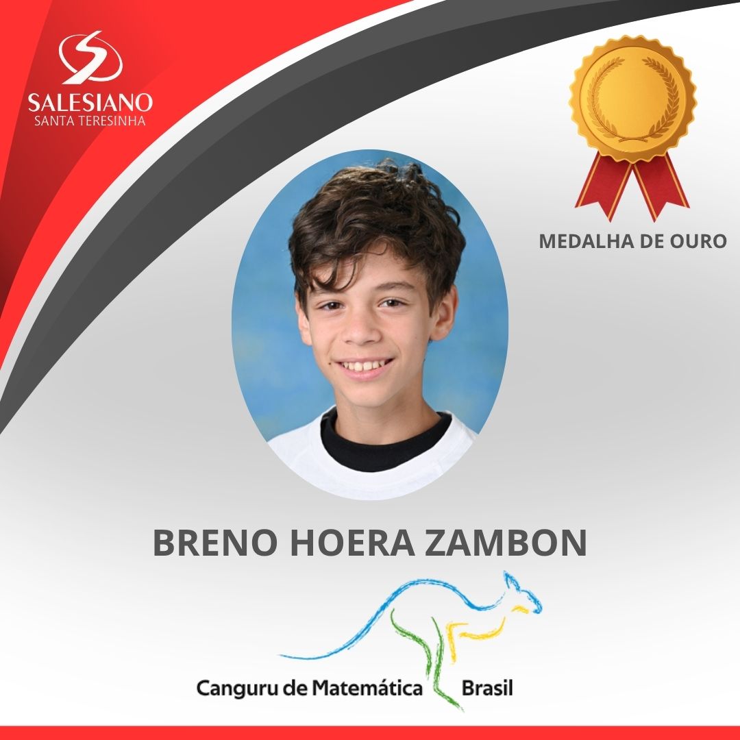 Medalhistas_Canguru 9°ANO BRENO HOERA ZAMBON