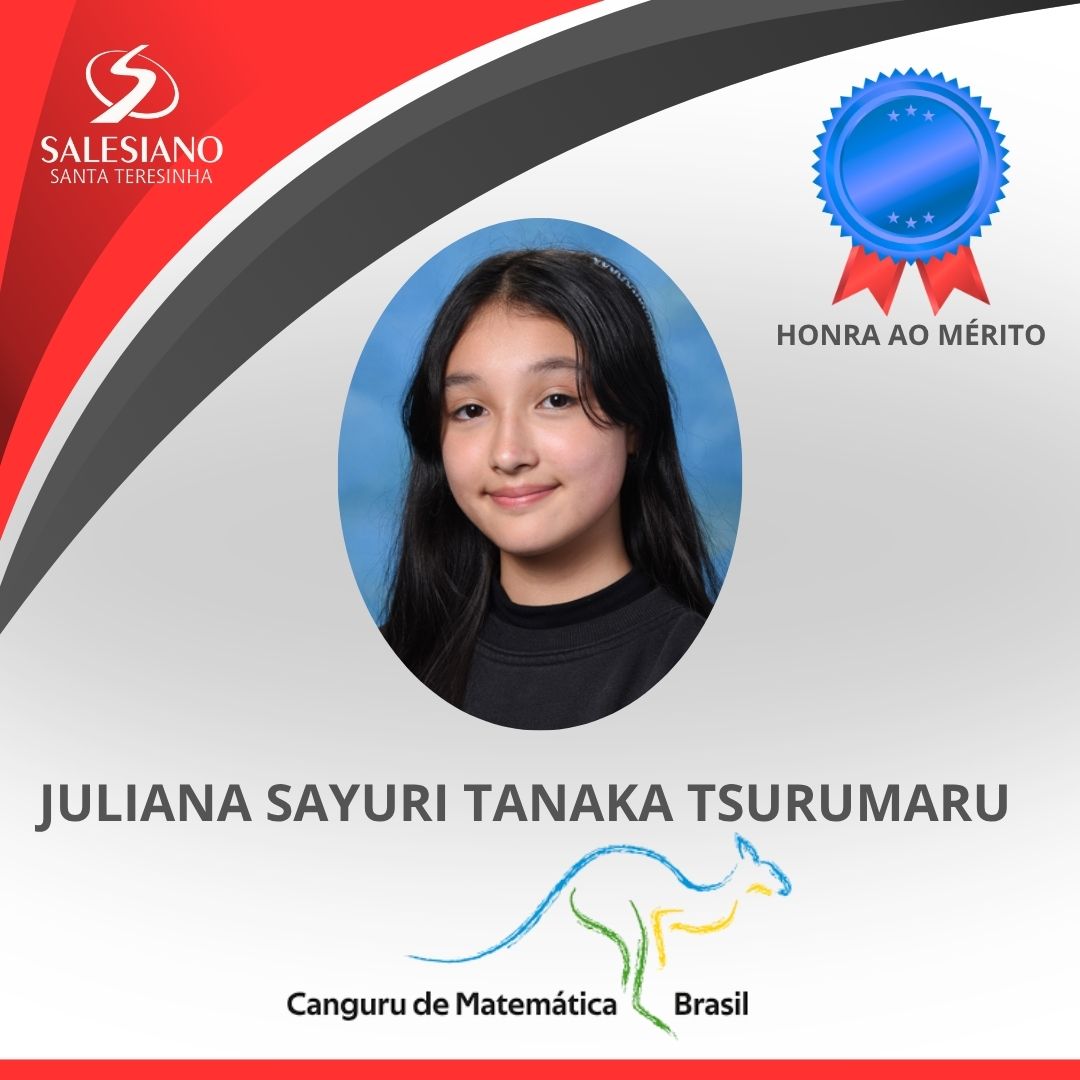 Medalhistas_Canguru 9°ANO JULIANA SAYURI TANAKA TSURUMARU