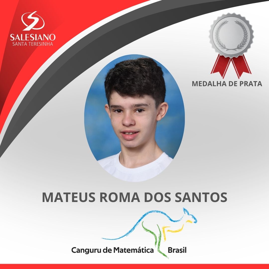 Medalhistas_Canguru 9°ANO MATEUS ROMA DOS SANTOS