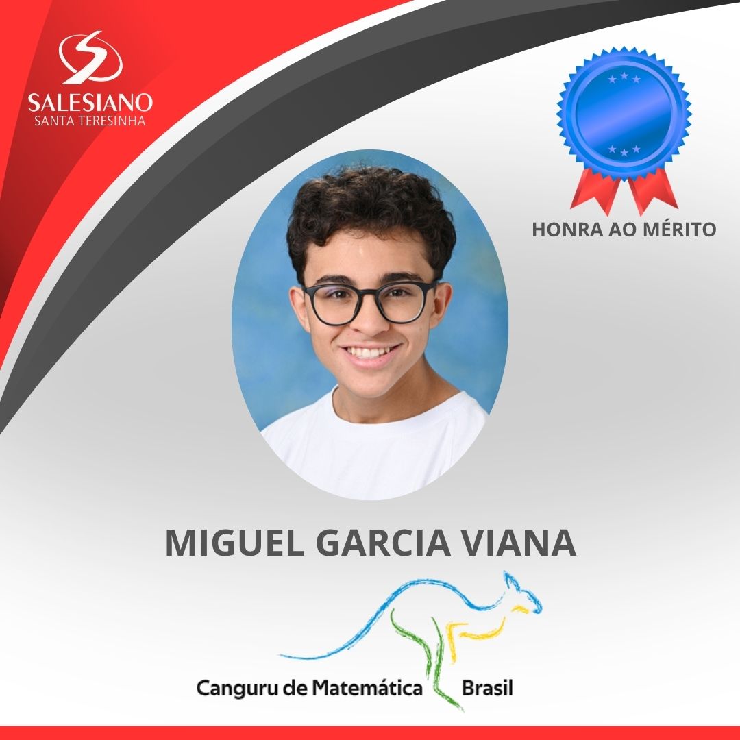 Medalhistas_Canguru 9°ANO MIGUEL GARCIA VIANA